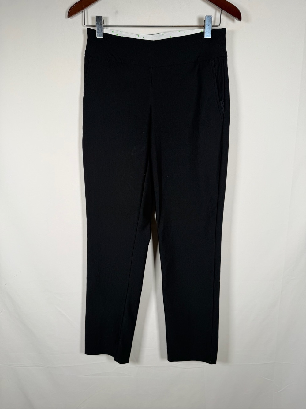 Swing Control Women's Black Pull-On Stretch Golf Pants
